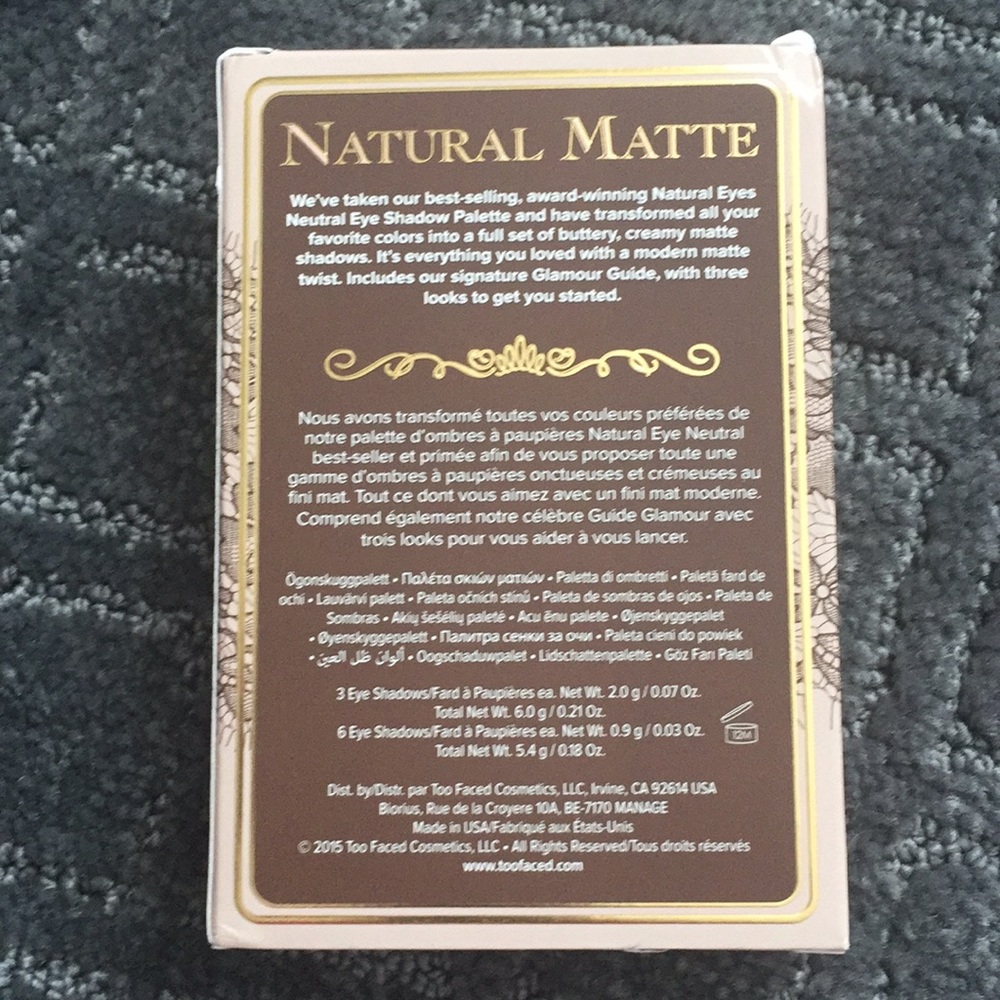 NIB - Too Faced Natural Matte Eye Shadow Palette - Picture 4 of 6
